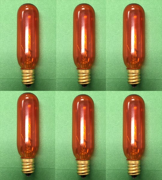 Himalayan Salt Bulb 15W Orange 6 Units